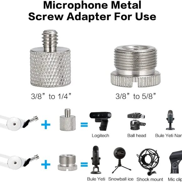 Microphone Boom Arm Mic Stand Adjustable Clip Studio Scissor Arm Mount - Picture 4 of 6